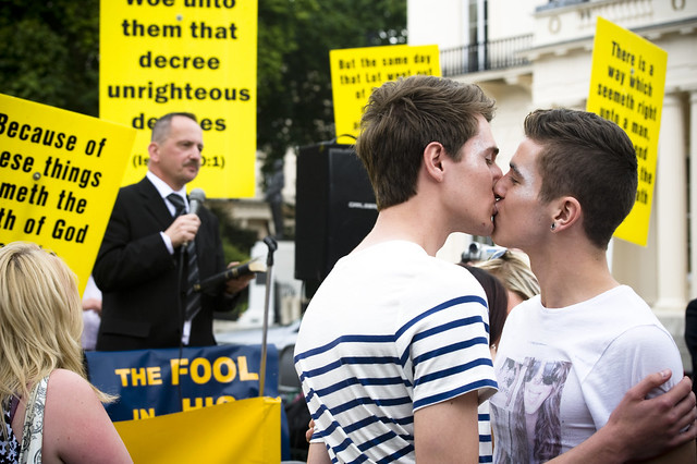 Anti-gay preacher London Gay Pride 2011